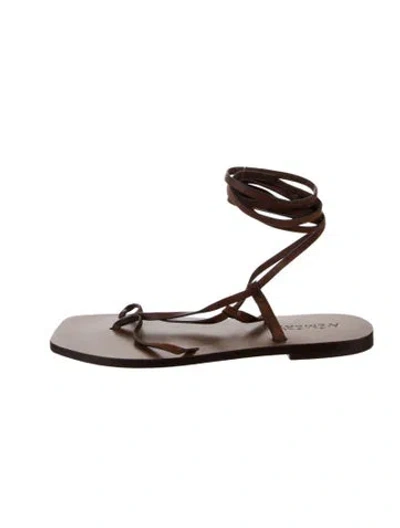 Pre-owned Aeyde Leather Sandals In Brown
