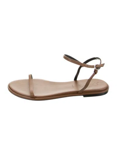 Pre-owned Aeyde Leather Sandals In Brown