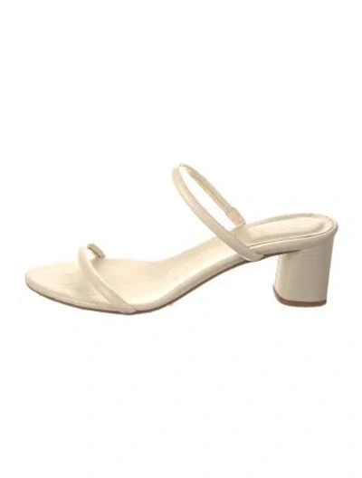Pre-owned Aeyde Leather Sandals In Neutral
