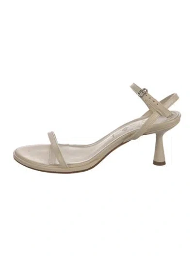 Pre-owned Aeyde Leather Sandals In Neutral