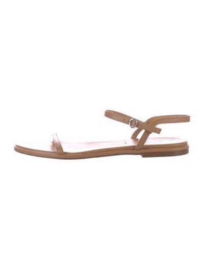 Pre-owned Aeyde Leather Sandals In Neutral