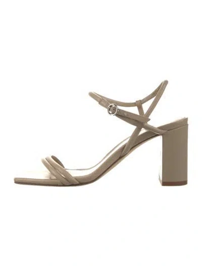 Pre-owned Aeyde Leather Sandals In Neutral