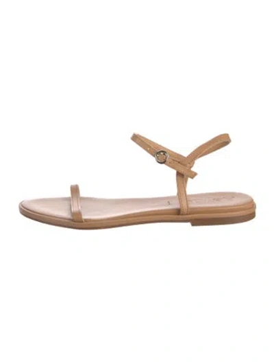 Pre-owned Aeyde Leather Sandals In Neutral
