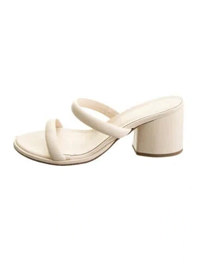 Pre-owned Aeyde Leather Sandals In Neutral