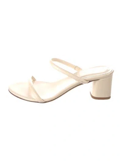 Pre-owned Aeyde Leather Sandals In Neutral