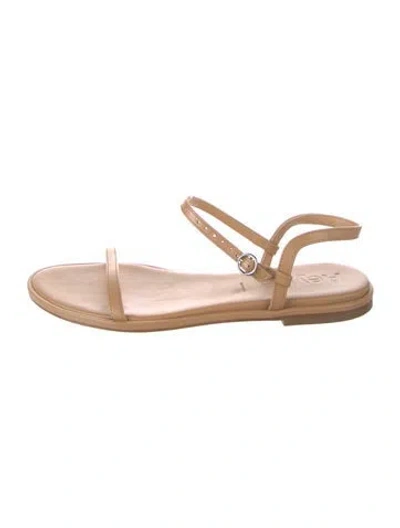 Pre-owned Aeyde Leather Sandals In Neutrals