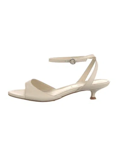 Pre-owned Aeyde Leather Sandals In Neutrals