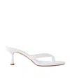 Aeyde Daphne Leather Sandals In White
