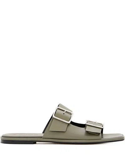 AEYDE LEATHER SLIDES