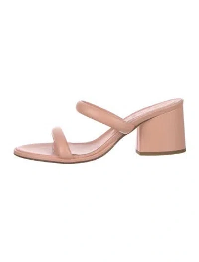 Pre-owned Aeyde Leather Slides In Pink