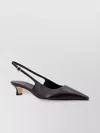AEYDE LEATHER SLINGBACK KITTEN HEEL PUMPS