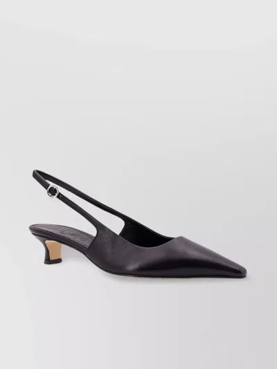 Aeyde Leather Slingback Kitten Heel Pumps In Black