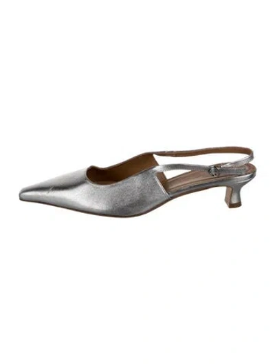 Pre-owned Aeyde Leather Slingback Pumps
