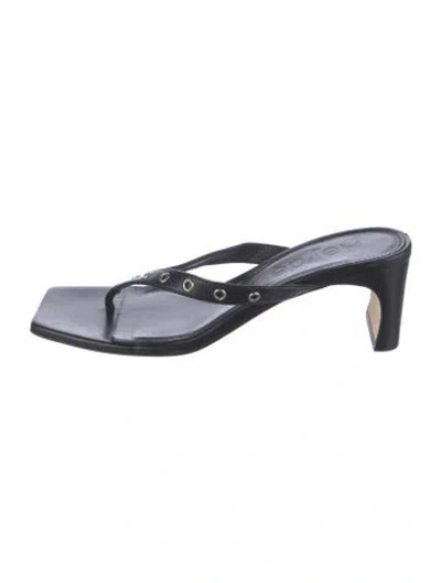 Pre-owned Aeyde Leather Studded Accents In Black