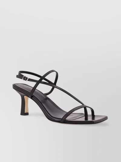 Aeyde Leather Thong Sandals Covered Heel