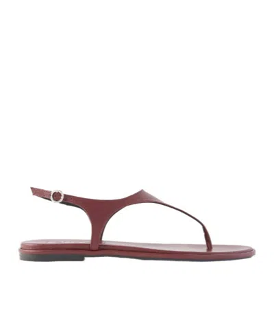Aeyde Leather Thong Sandals In Multi