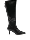 Aeyde Leather Zip-fastening Knee-high Boots In Multi