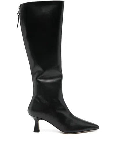 AEYDE LEATHER ZIP-FASTENING KNEE-HIGH BOOTS