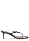 Aeyde 50mm Leigh Sandals In Black