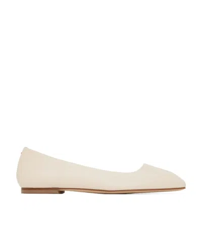 Aeyde Logo Ballet Shoes In Nude