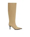 Aeyde Logo Boots In Nude