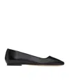 Aeyde Logo Embossed Flats In Black
