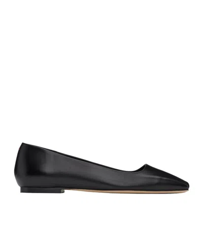 Aeyde Logo Embossed Flats In Black