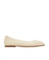Aeyde Pointed Toe Flat Shoes With Minimalist Design In Nude
