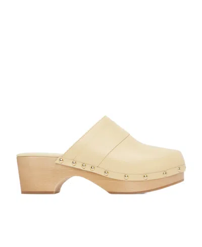 Aeyde Logo Muller Shoes In Nude
