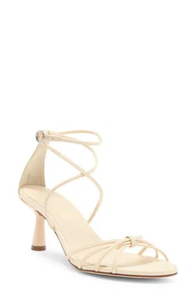 Aeyde Luella Ankle Strap Sandal In Creamy