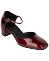 Aeyde Magda Leather Pump In Red