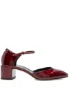 Aeyde Magda Heeled Shoes In Red Metallic