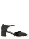 Aeyde Black Magda Leather Mary-jane Heels