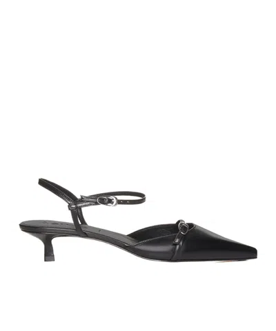 Aeyde Maisie Leather 35mm Pointed-toe Pumps In Black