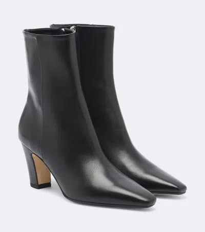 Aeyde Maris Pointed-toe Ankle Boots In Black