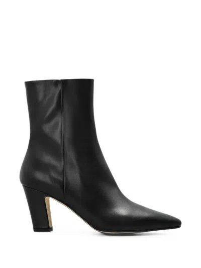 Aeyde Maris Pointed-toe Ankle Boots In Black