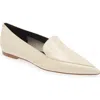 Aeyde Martha Pointed Toe Flat In Creamy