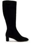 Aeyde Marty 50 Suede Knee-high Boots In Black