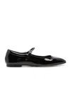 Aeyde Maryjane Leather Ballerina Shoes In Black