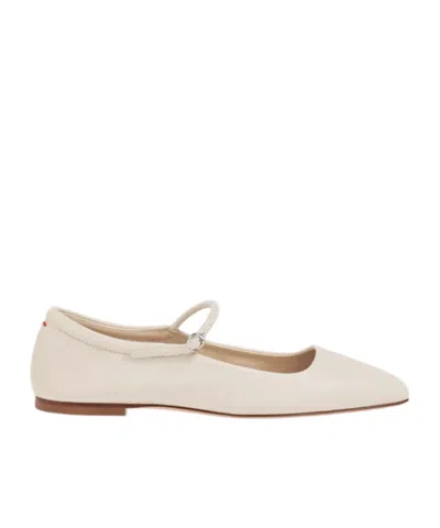 Aeyde Mary Jane Flats In White