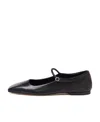 Aeyde Uma Nappa Leather Ballet Flats In Black