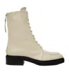 Aeyde Max Round Head Short Boots In Nude