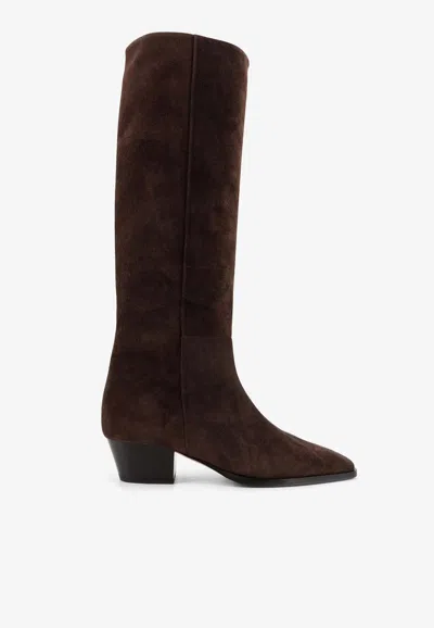 AEYDE MEDEA 40 KNEE-HIGH SUEDE BOOTS