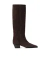 Aeyde 40mm Medea Pointed Boots In Black