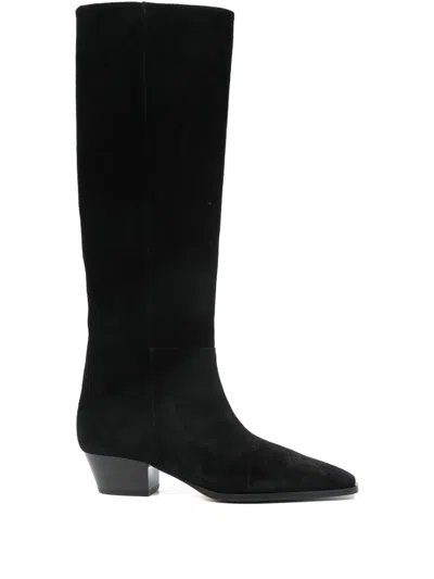 Aeyde Medea Pointed Boots In Black