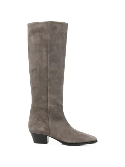 Aeyde Medea Suede Boots In Multi