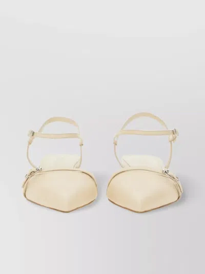 Aeyde "melia" Buckle Kitten Heel Pointed Strappy