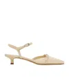 Aeyde Melia Nappa Leather Slingback Pumps In Nude