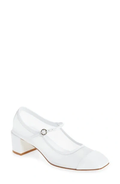 Aeyde Mesh Cap Toe Mary Jane Pump