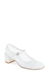 Aeyde Buckle Fastened High Heeled Pumps In White
